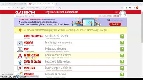 Giudizi E Tabellone Per Lo Scrutinio Classeviva Youtube