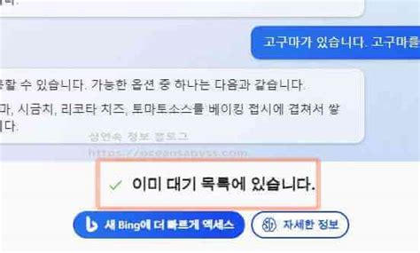 Ms 빙 Ai 쳇 Gpt 대기자 명단 등록 승인 사용법 심연속의정보