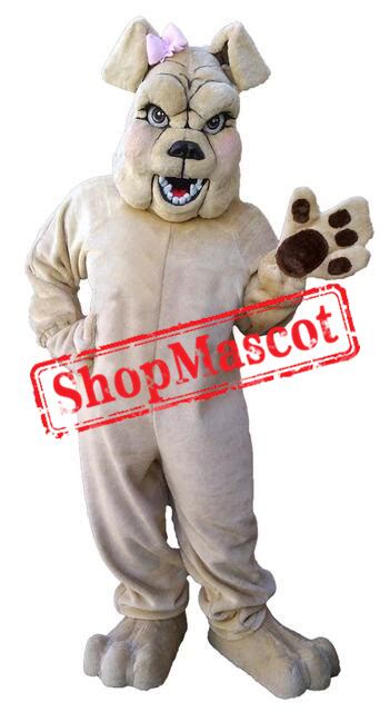 Realistic Lightweight Bulldog Mascot Costume