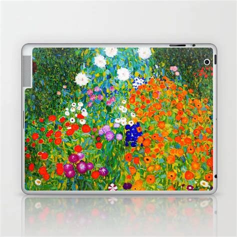 Gustav Klimt Farmer S Garden Laptop IPad Skin By Dohshin