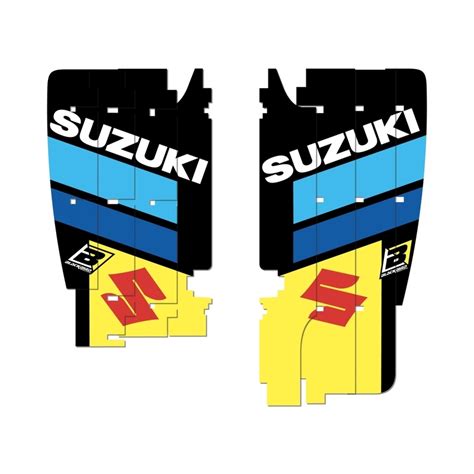 Blackbird Radiator Louvers Graphic Kit Replica Racing Team Suzuki