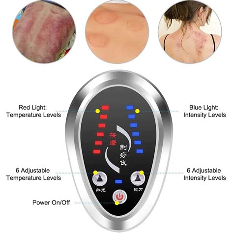 Round Lcd Display Electric Cupping Massage Guasha With Ems Body