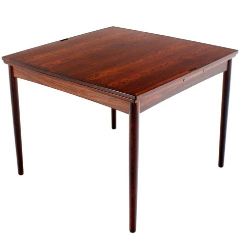 Danish Mid-Century Modern Rosewood Flip-Top Extendable Game Table at 1stDibs | mid century game ...