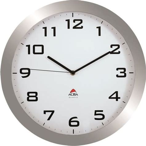 Alba Horloge Silencieuse Cm Quartz Gris M Tal Cdiscount Maison