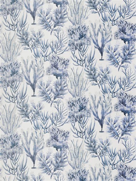 Marine Botanical Blue Tone Fabric Vervain