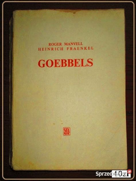 Goebbels R Manvell Historia Wojna Hitler Rzesza D