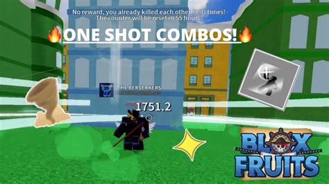 🔥one Shot Combos🔥 Blox Fruits Youtube