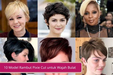 Rambut Pendek Ikal Untuk Muka Bulat