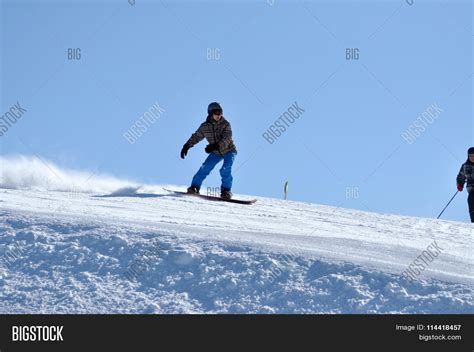 Snowboarding Man Image And Photo Free Trial Bigstock