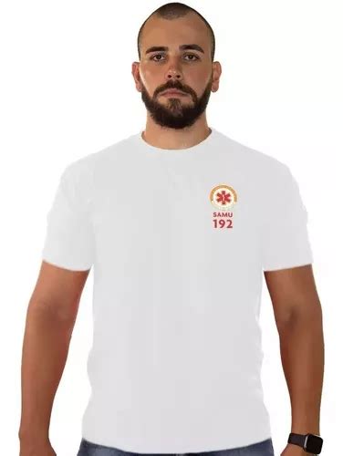 Camiseta Camisa Samu Socorrista Uniforme Profissional