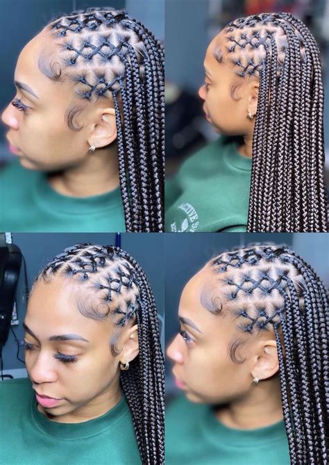 Criss Cross Knotless Braids Quick Braided Hairstyles Pretty Braided