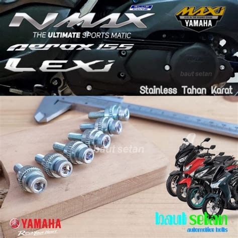 Jual Baut Set Cover Cvt Yamaha Aerox Shopee Indonesia