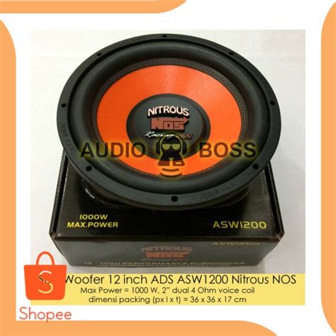 Jual Jual Suku Cadang Speaker Subwoofer Inch Ads Asw Nitrous Nos