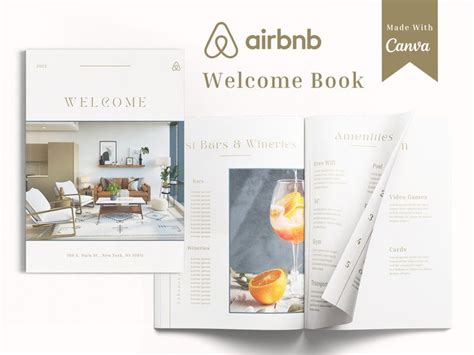 Airbnb Welcome Book Template Canva Free Naagsm