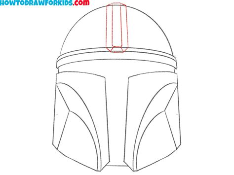 How to Draw the Mandalorian Helmet - Drawing Tutorial For Kids