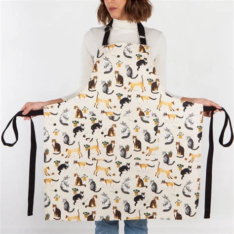 Flower Cats Apron Purrs And Whiskers