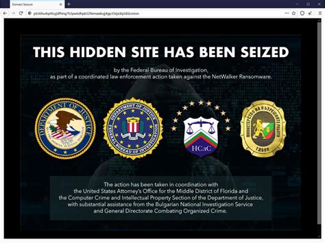 Netwalker Ransomware Dark Web Sites Seized By Law Enforcement