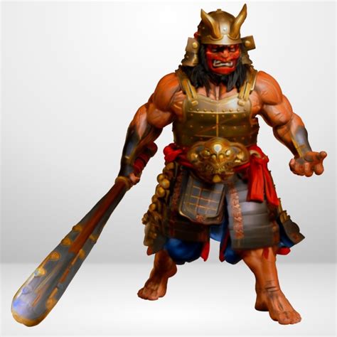 Hot Goblin 大地の蛮族E ミニチュア 金棒 鬼 ホットゴブリン