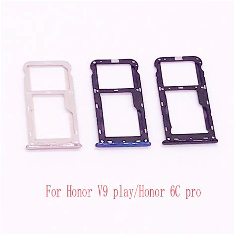 Nano Simandmicro Sim Card Tray Holder Micro Sd Card Slot Holder Adapter For Honor V9 Playhonor 6c