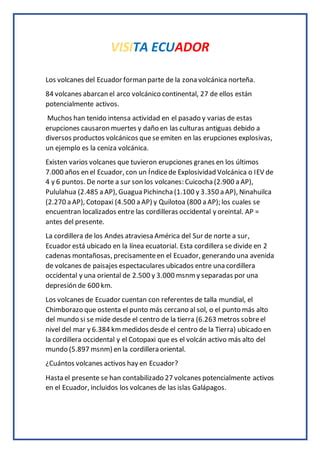 Visita Ecuador Pdf