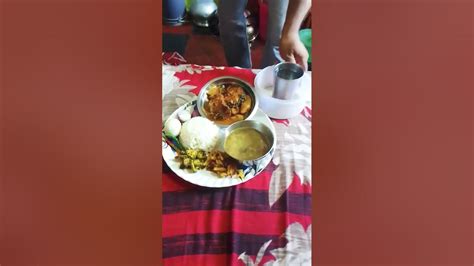 Aadarsha Lunch Thaliসাদা ভাত আলু ভাজা ডিম সিদ্ধ উচ্ছে ভাজা আলু