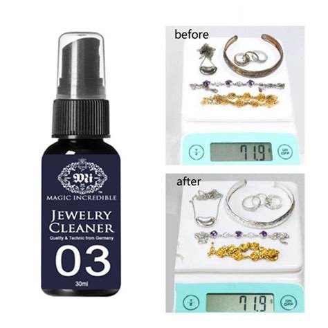 30ml Jewelry Cleaner Solution Diamond Silver Gold Jewelry Cleaning Spray Remover Ebay