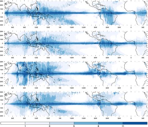 As Figure B But Averaged Over A Djf B Mam C Jja And D Son