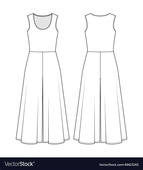 Jersey Jumpsuit Royalty Free Vector Image Vectorstock