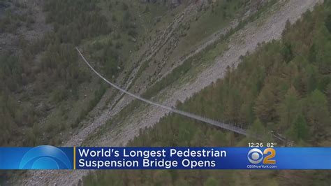 Worlds Largest Suspension Bridge Open Youtube