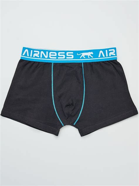 Pack de 4 bóxers lisos Airness negro Kiabi 16 00