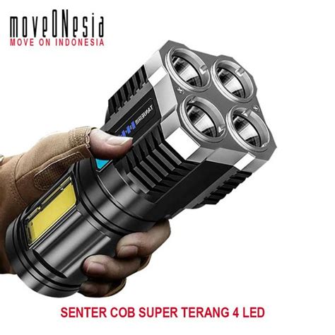 Jual Senter Cob Super Terang Led Chargeable Penerangan Camping Piknik