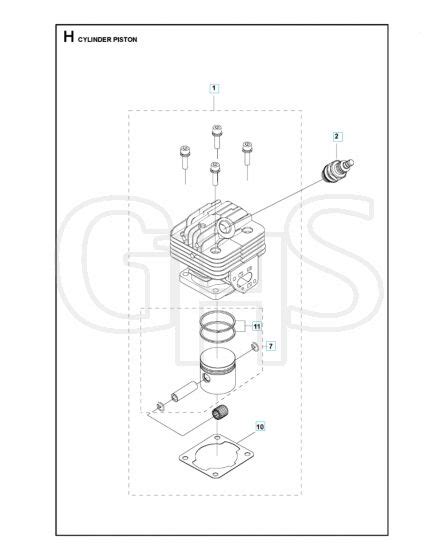 Husqvarna 131Rb Cylinder Piston GHS