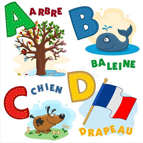 French Alphabet Pictures Stock Illustrations 2384 French Alphabet