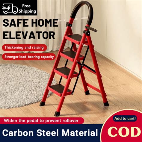 Fidedi Ladder Home Aluminum Alloy Folding Step Ladder Steps