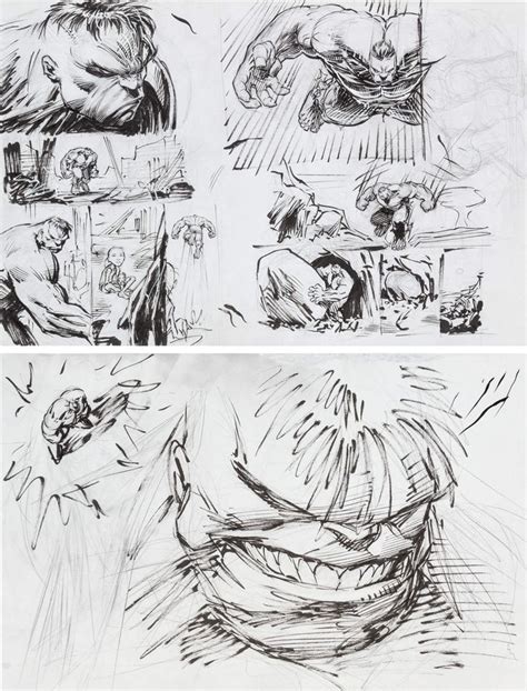 Hulk The End Panels Sketches By Dale Keown Nel