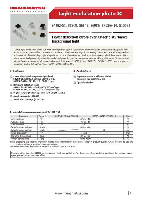 S7136 10 IC Datasheet Distribuidor Stock Y Mejor Precio