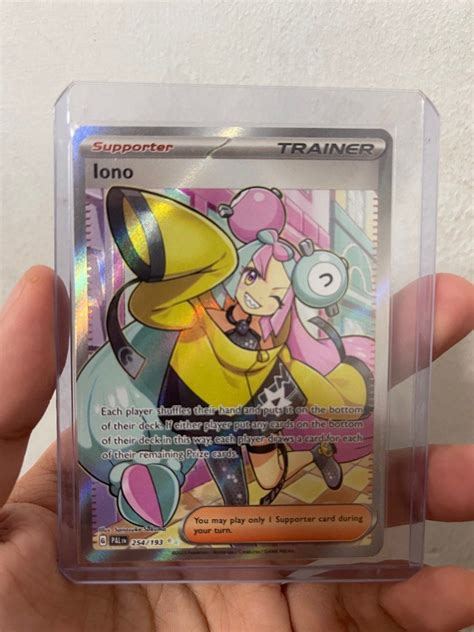 Pokemon Iono Full Art Trainer Card Hobbies Toys Toys Games On