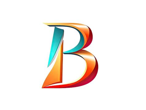 Premium Photo Letter B In Logo Style Badge Simple 2d Design