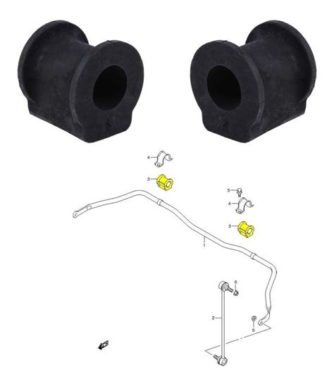 Bujes Barra Estabilizadora Suzuki Sx4 42431 80j00 Cuotas sin interés