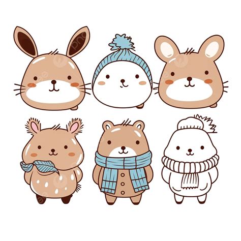 Conjunto De Animales Bebes Png Dibujos Colección De Animales De