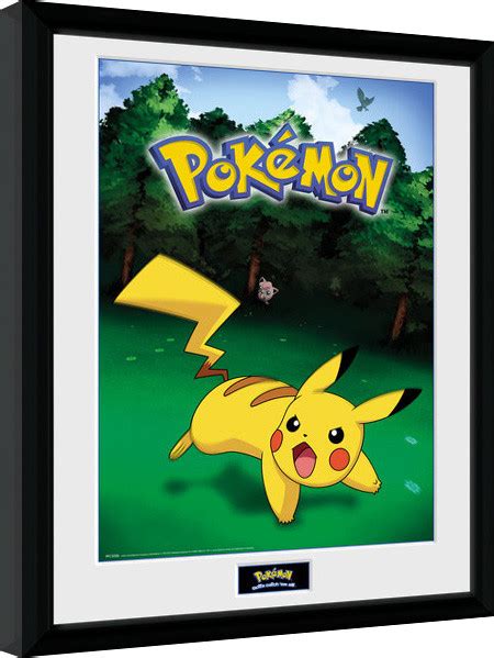 Lámina enmarcada Pokemon Pikachu Catch Pósters cuadros Posters es