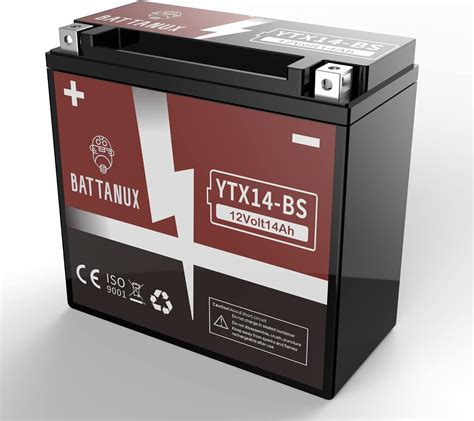 Battanux Ytx Bs Battery Motorcycle Battery Sealed Sla Agm V Ah