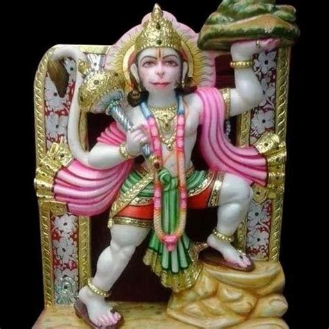 Marble Hanuman Statue Size 3 Feet Packaging Type Wooden Box At Rs