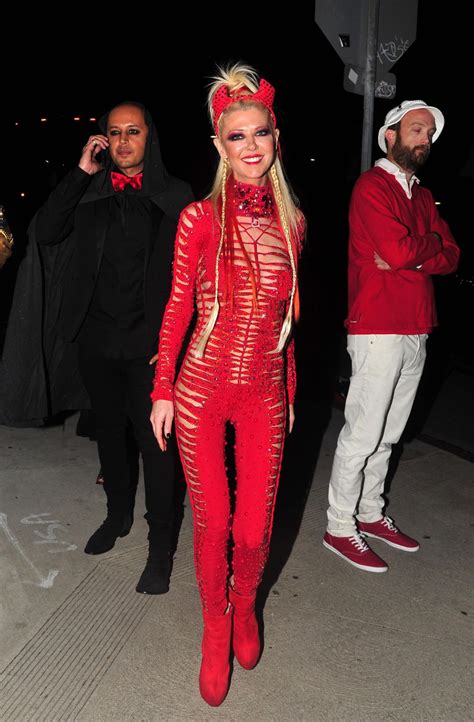 Tara Reid In Red Devil Costume Arrives At Maxim Halloween Party 10 21