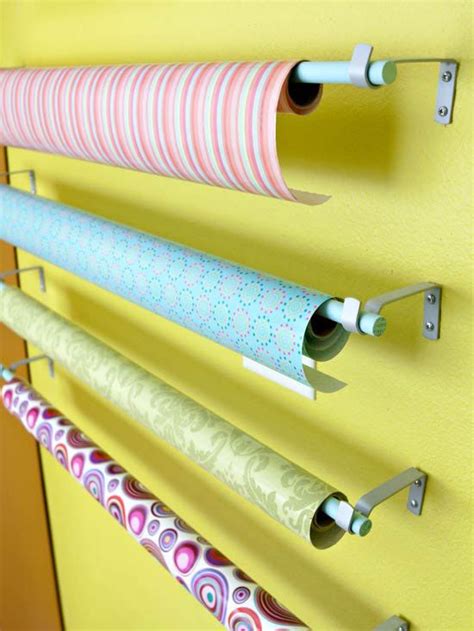 Creative Wrapping Paper Storage Ideas