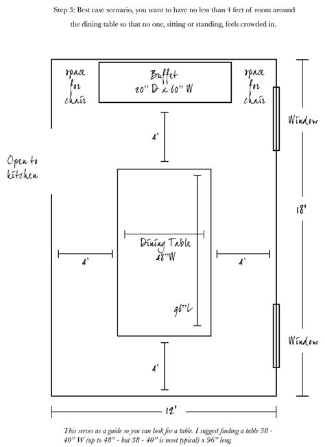 What Is The Size Of A Dining Room At Dora Knauer Blog