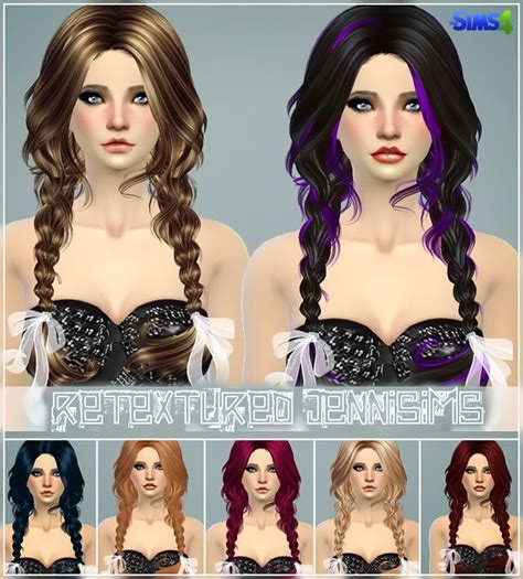 Jenni Sims Elasims Hairstyle Converted Retextured Sims 4 Hairs