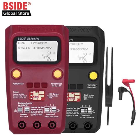 Bside Digital Transistor Esr Pro Tester Smd Components Diode Triode