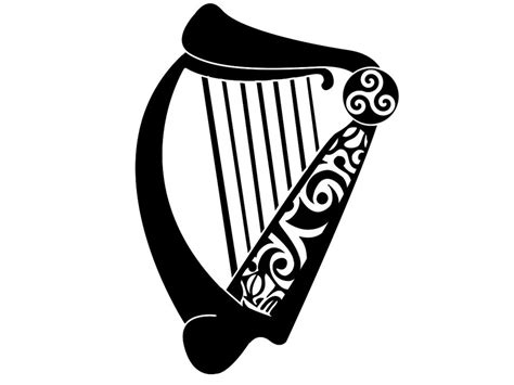 Irish Harp Drawing at GetDrawings | Free download