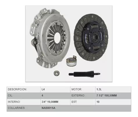 Kit De Clutch Suzuki Swift Cil L Meses Sin